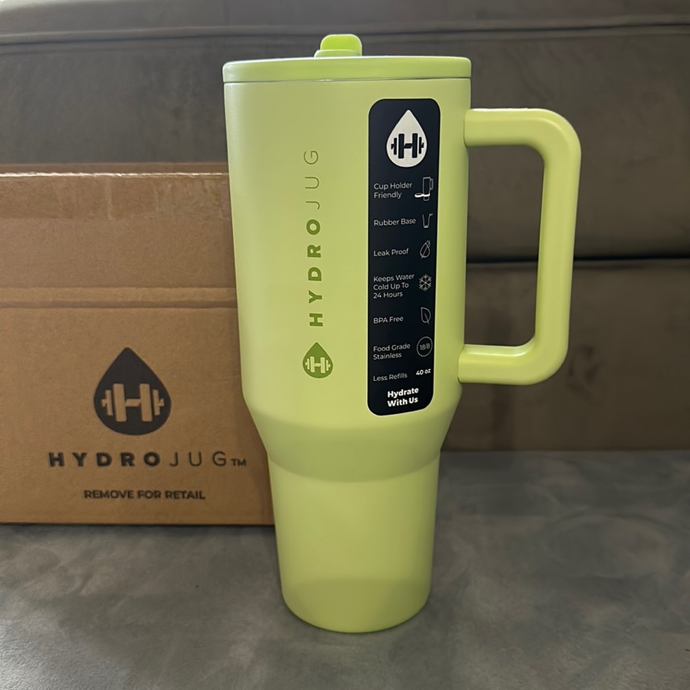 NWT 40oz Hydrojug, color: honeydew